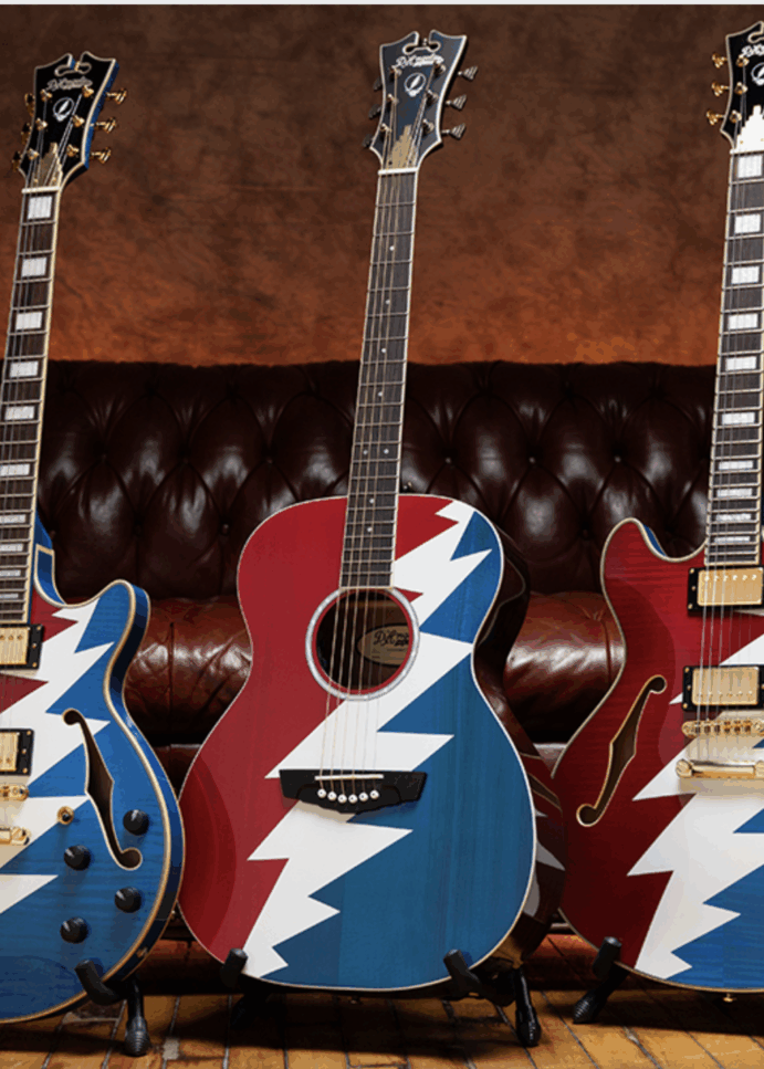 D’ANGELICO GUITARS CÉLÈBRE LE 60E ANNIVERSAIRE DU GRATEFUL DEAD